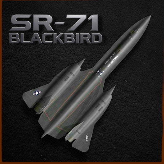 2025 SR-71 Blackbird Shaped 1 oz Copper Medal Minted Relief & UV colorization