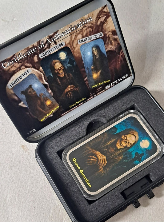 2025 - Halloween Spooky Season Colorized 1 oz Silver Bar Mystery Box /100 SEALED