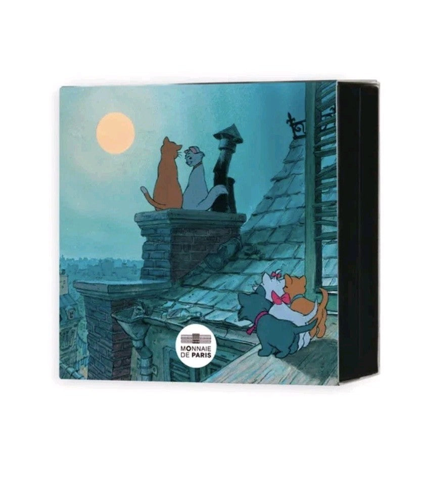 FRANCE 2025 DISNEY  animated classics ARISTOCATS kitten cats 10€ Silver Coin SUP