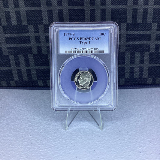 1979-S PCGS PR69DCAM ROOSEVELT CLAD DIME - TYPE 1
