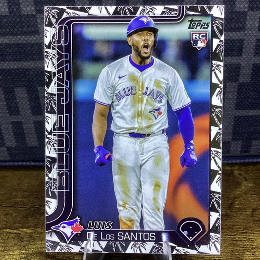 TORONTO 2025 Topps MLB LUIS DE LOS SANTOS PALM TREE FOIL Borde #13 RC