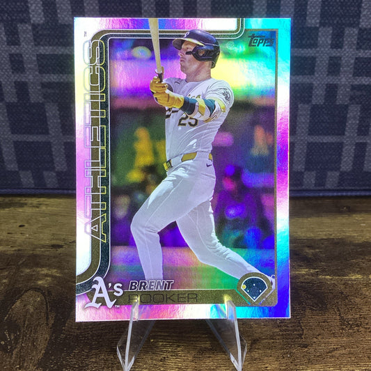 2025 Topps Series 1 - Brent Rooker #129 Rainbow Foilboard
