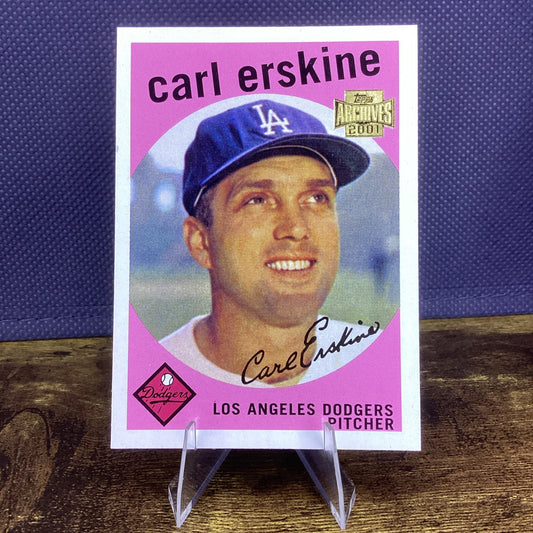 2001 Topps Archives Carl Erskine Card #109 (1959 Topps) Los Angeles Dodgers
