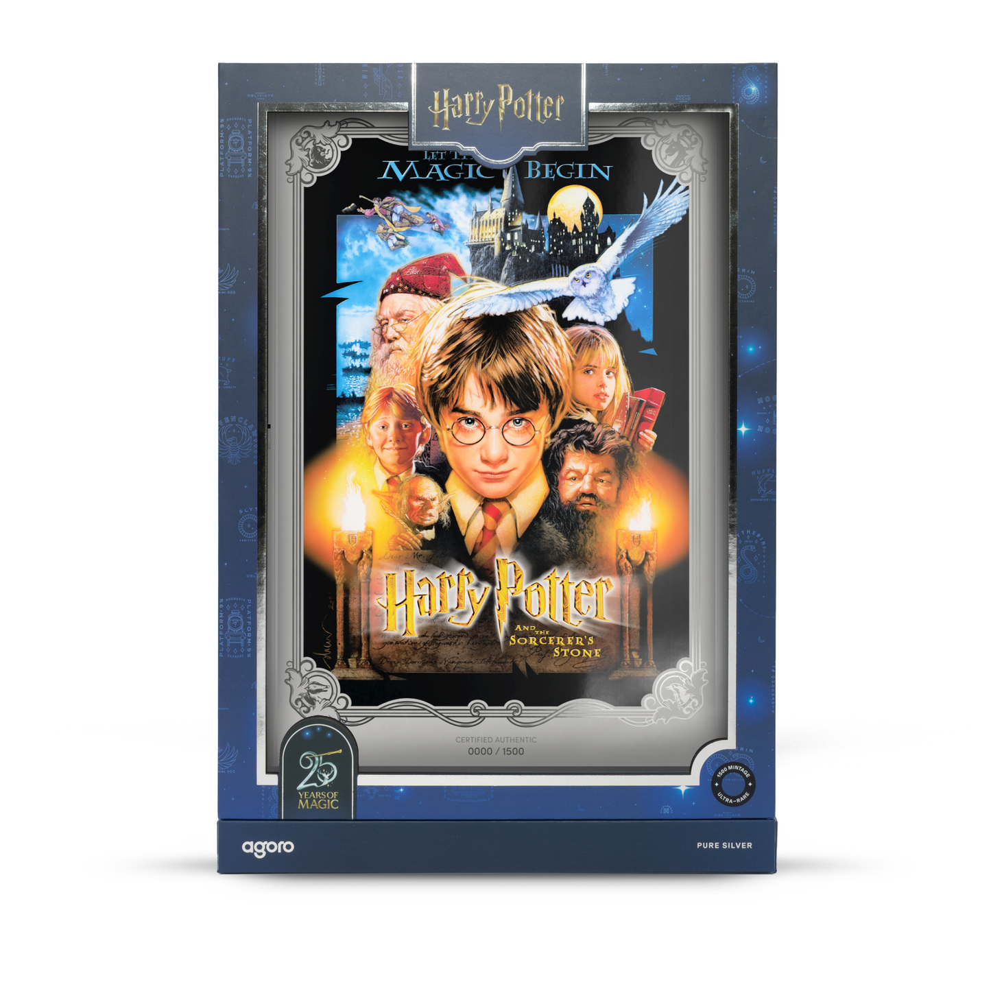2026 Agoro HARRY POTTER™ and the Sorcerer's Stone Poster 1 oz Silver Foil