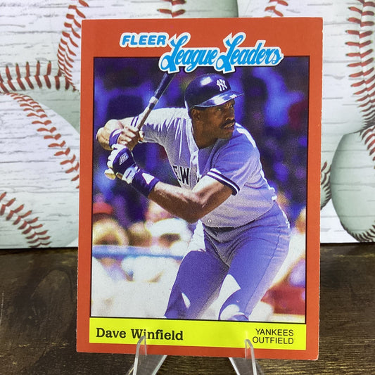 1989 Fleer Baseball's League Leaders - Dave Winfield #43