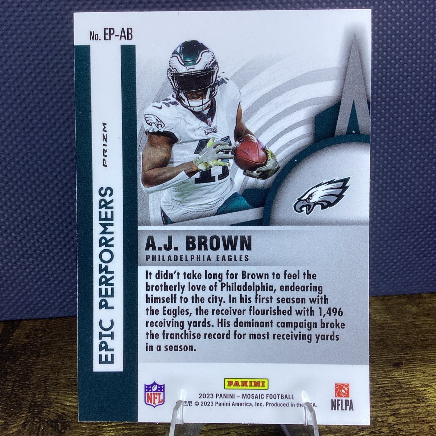 2023 Panini Mosaic #EP-AB A.J. Brown Epic Performers Silver Philadelphia Eagles