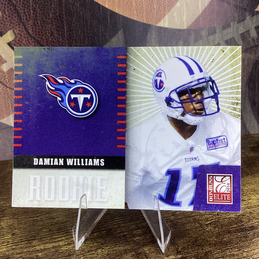 2010 Donruss Elite Team Logo /999 Damian Williams #8 Rookie RC