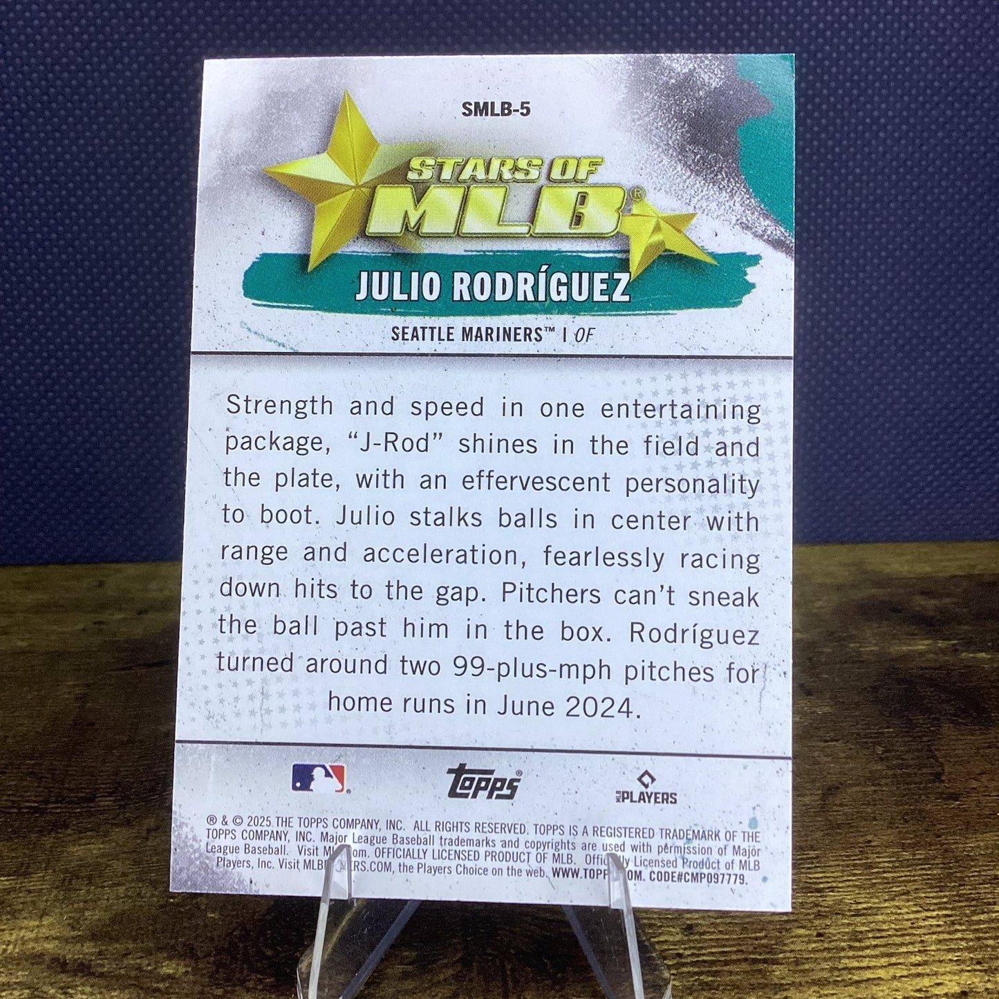 2025 Topps Series One Stars of MLB Julio Rodriguez Insert