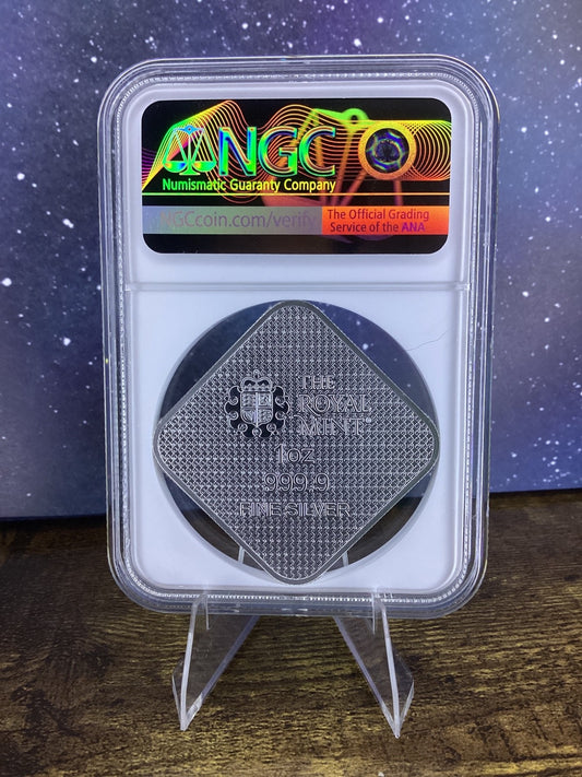2025 Queen’s Beasts COMPLETER 1 oz Silver Bar NGC MS70 Great Britain Silver