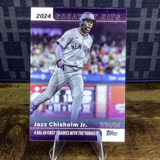 Jazz Chisholm Jr 2025 Topps Series 1 2024 Greatest Hits #GH-14 New York Yankees
