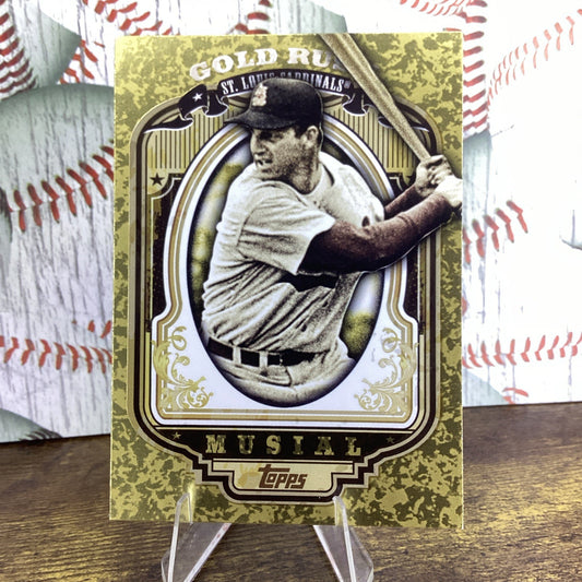 2012 Topps #52 Stan Musial Gold Rush Wrapper St Louis Cardinals Card