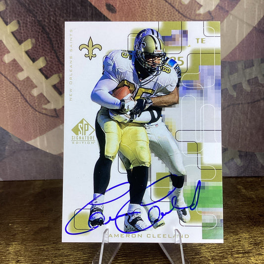 1999 SP Signature #CL Cameron Cleeland Autograph New Oleans Saints CL 85