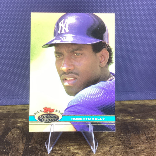 1991 Stadium Club Roberto Kelly #319 New York Yankees Baseball Card