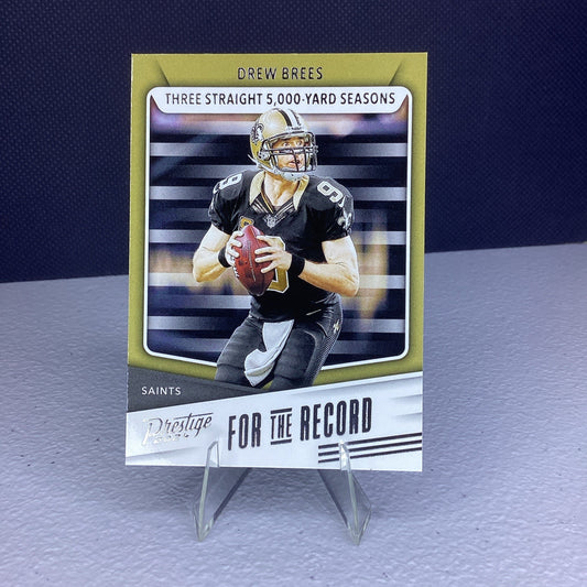 2024 Prestige - Drew Brees - New Orleans Saints - For the Record - #FR-DS