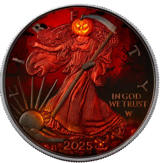 2025 EAGLE HALLOWEEN NIGHT 1 Oz Silver Coin 1$ USA