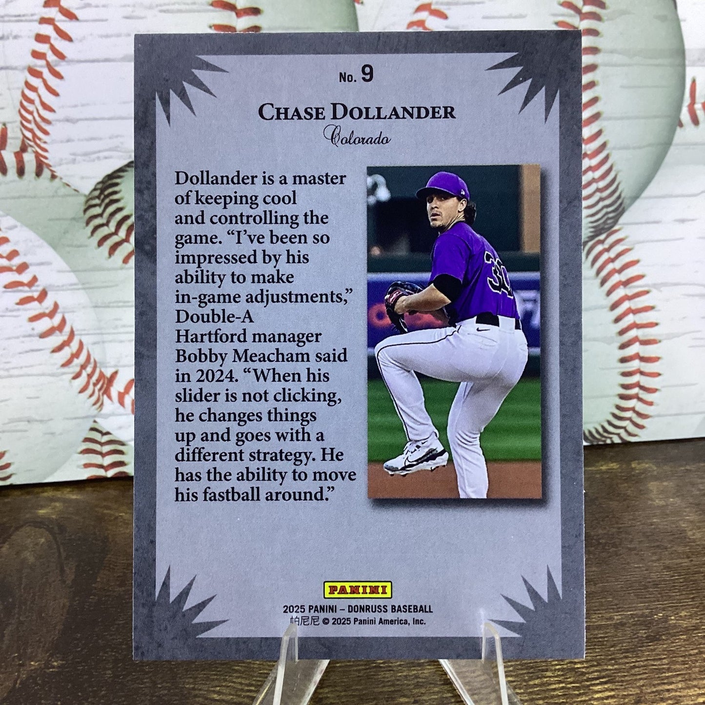 2025 Panini Donruss - Elite Series Chase Dollander #9 (RC)