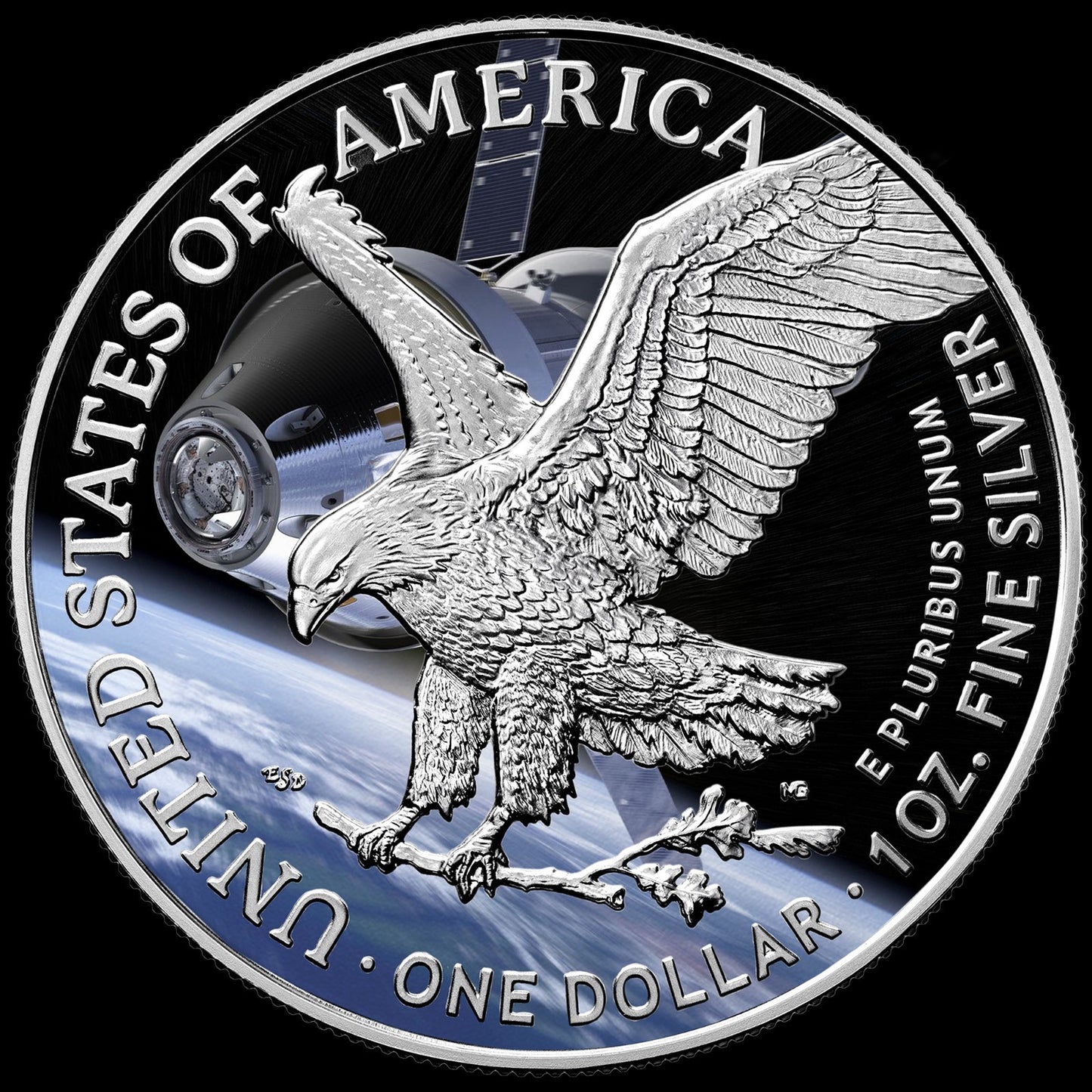 2026 American Eagle Artemis II Edition Colorized 1 oz .999 Silver Coin