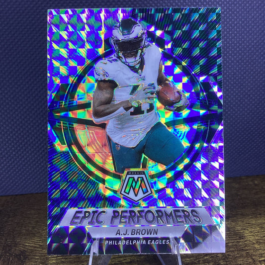 2023 Panini Mosaic #EP-AB A.J. Brown Epic Performers Silver Philadelphia Eagles