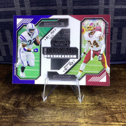 2024 Panini Contenders Champ Bailey/Edgerrin James Draft Class #18 Hall of Fame
