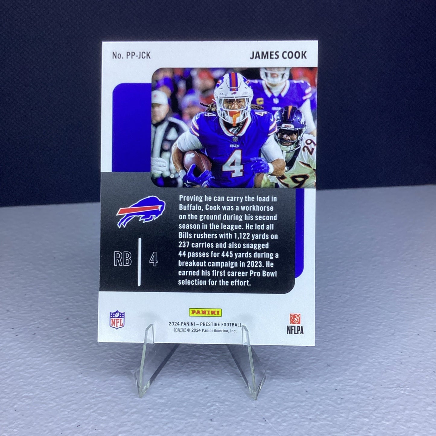 2024 PANINI PRESTIGE PRESTIGIOUS PROS JAMES COOK #PP-JCK