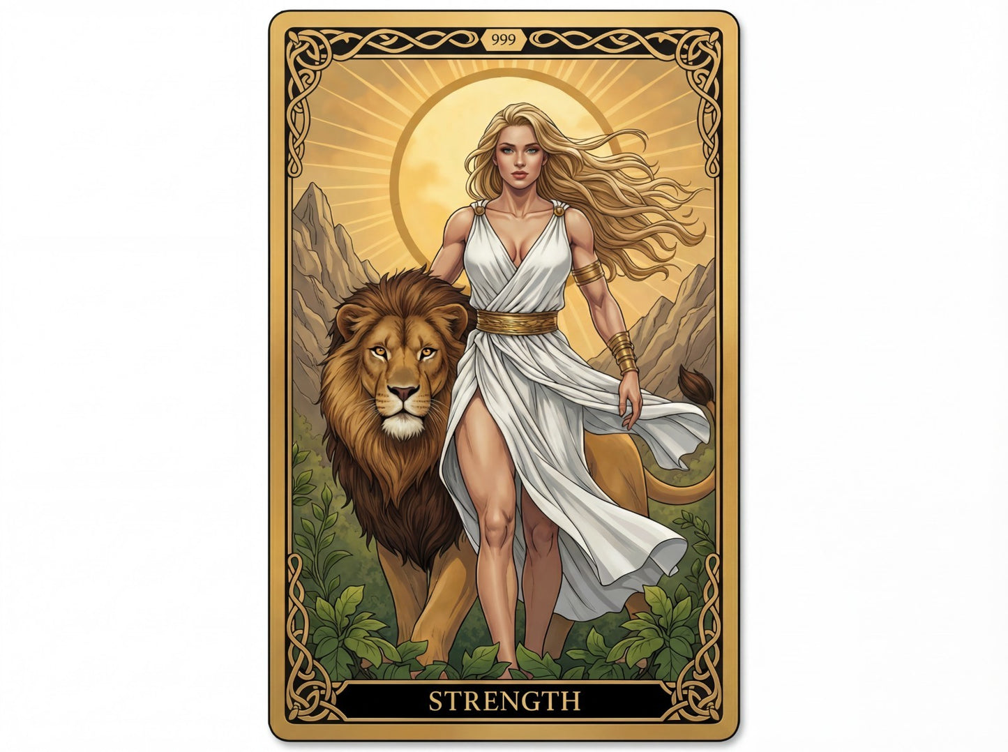 Torocard Strength Colorized 1 oz Copper Card /999