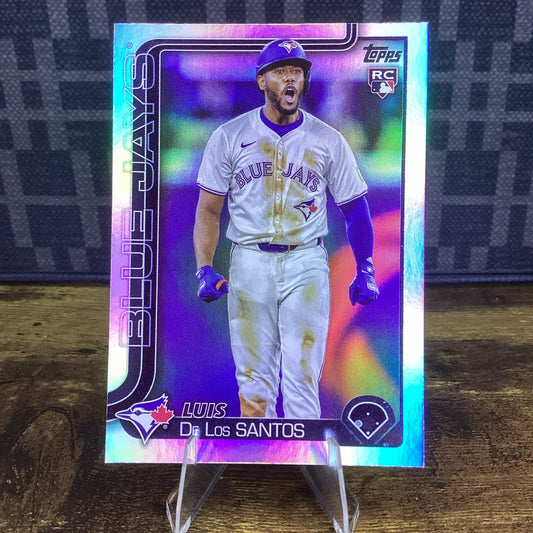 LUIS DE LOS SANTOS 2025 Topps Series 1 Baseball Rookie Rainbow Foil RC #13