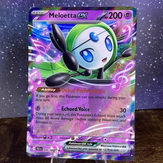 Meloetta Ex 044/086 Mint/NM Black Bolt Pokemon TCG ENGLISH