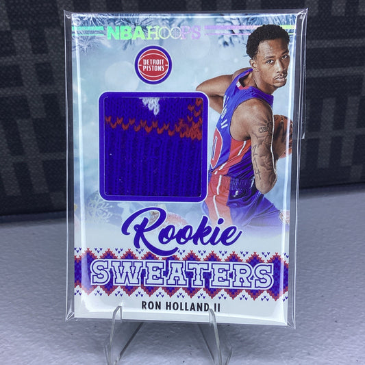 2024-2025 NBA Hoops Ron Holland II Rookie Sweaters #RSW-HOL RC MEM Pistons