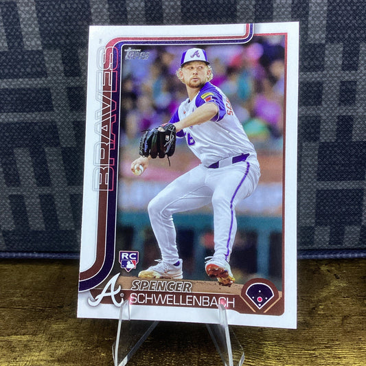 2025 Topps Series 1 - #103 Spencer Schwellenbach (RC) - Atlanta Braves