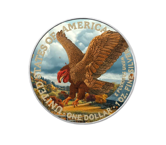 2025 U.S. Eagle Thanksgiving Edition 1 oz Silver Coin Limited Mint /499