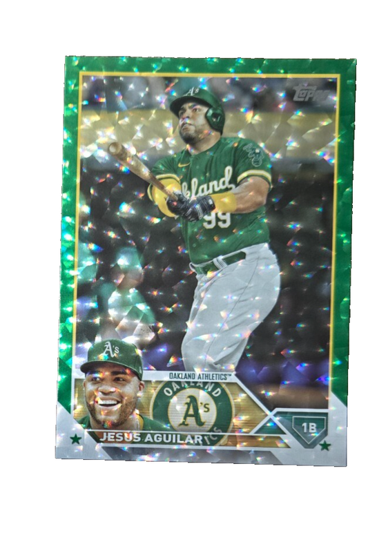 2023 Topps Series 2 Green Foil 122/499 Jesus Aguilar Jesús Aguilar #554