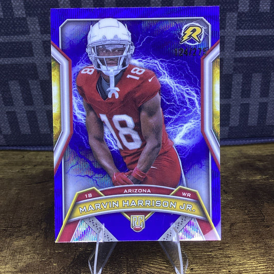 2025 Topps Resurgence Marvin Harrison Jr RC 124/275 Arizona #102 Blue Parallel