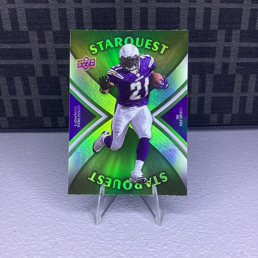 2008 Upper Deck Starquest Rainbow Green LaDainian Tomlinson #SQ19 HOF
