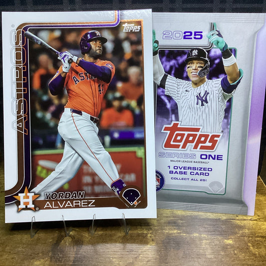 2025 Topps Series 1 Baseball Oversized Card - Yordan Alvarez - SuperBox Excl.