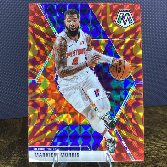 MARKIEFF MORRIS 2019-20 PANINI MOSAIC BASKETBALL REACTIVE ORANGE PRIZM #77