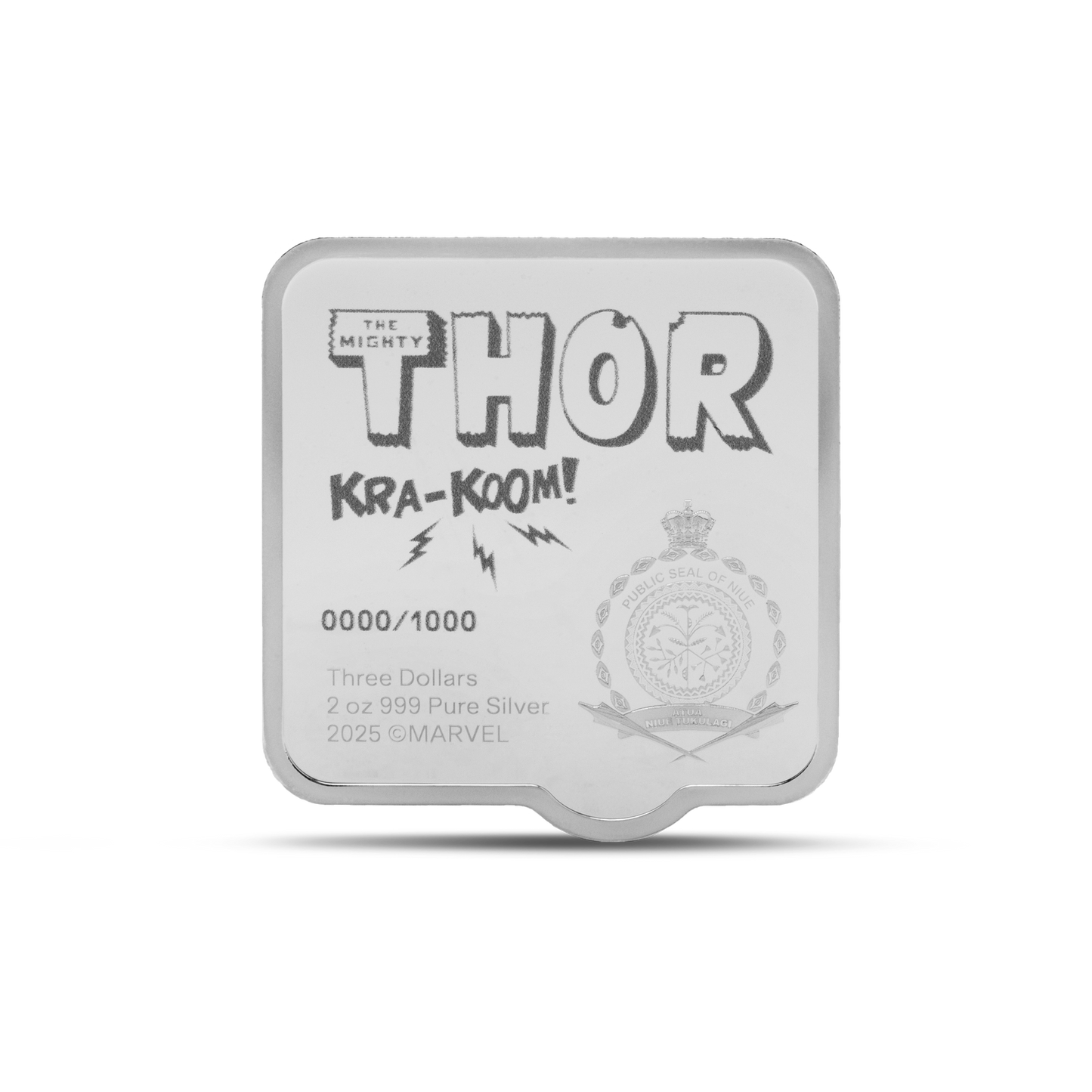 Marvel - Smash Series - Thor Kra-Koom (Ultra High Relief) 2oz Siliver Agoro