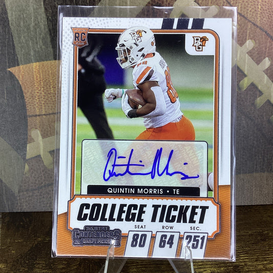 QUINTIN MORRIS 2021 Panini Contenders Draft Picks College Ticket Auto #192 Auto