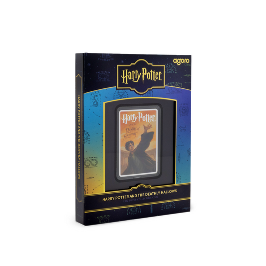 2025 Niue Harry Potter and the Deathly Hollows Book Cover 2 oz Silver Coin