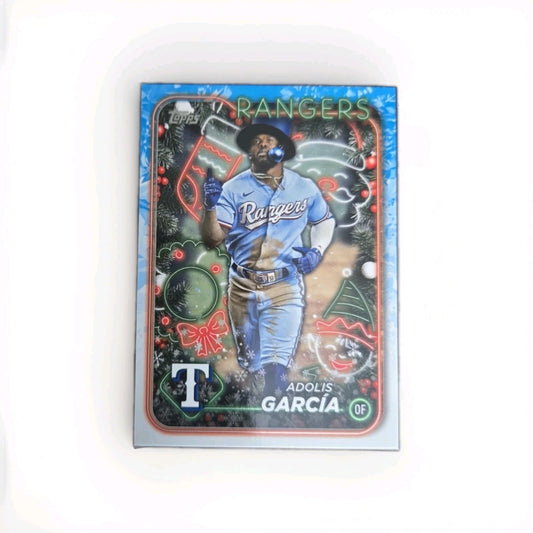 2024 TOPPS HOLIDAY SP H46 ADOLIS GARCIA VARIATION TOP HAT RANGERS