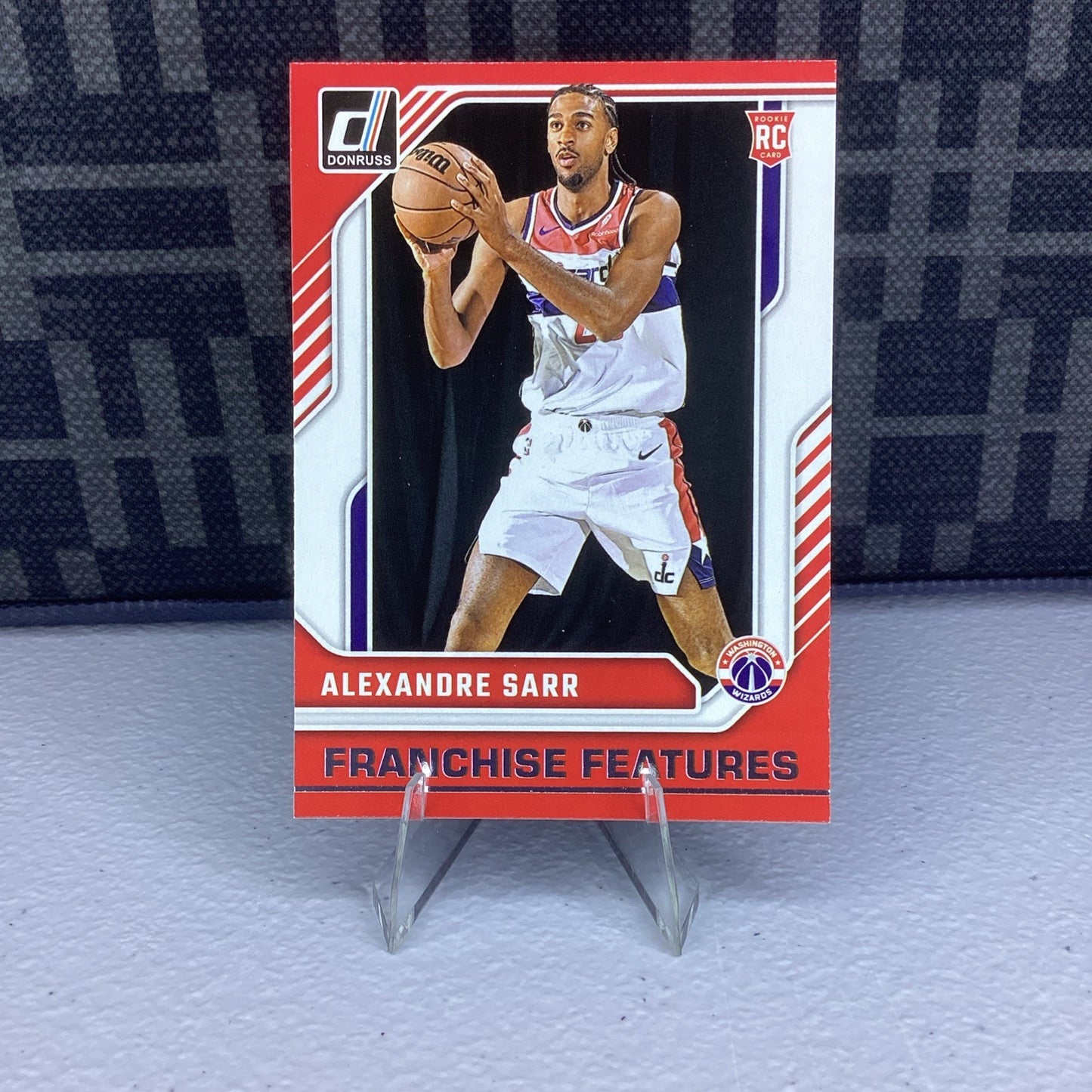 Alexandre Sarr 2024-25 Donruss Franchise Features RC #30 Washington Wizards