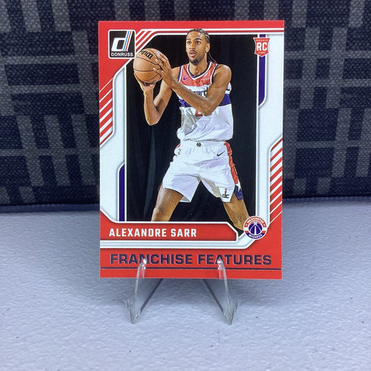Alexandre Sarr 2024-25 Donruss Franchise Features RC #30 Washington Wizards