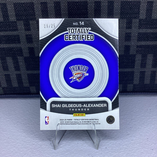 2024-25 Shai Gilgeous-Alexander [White Platinum Mirror] #14 Number 19/25