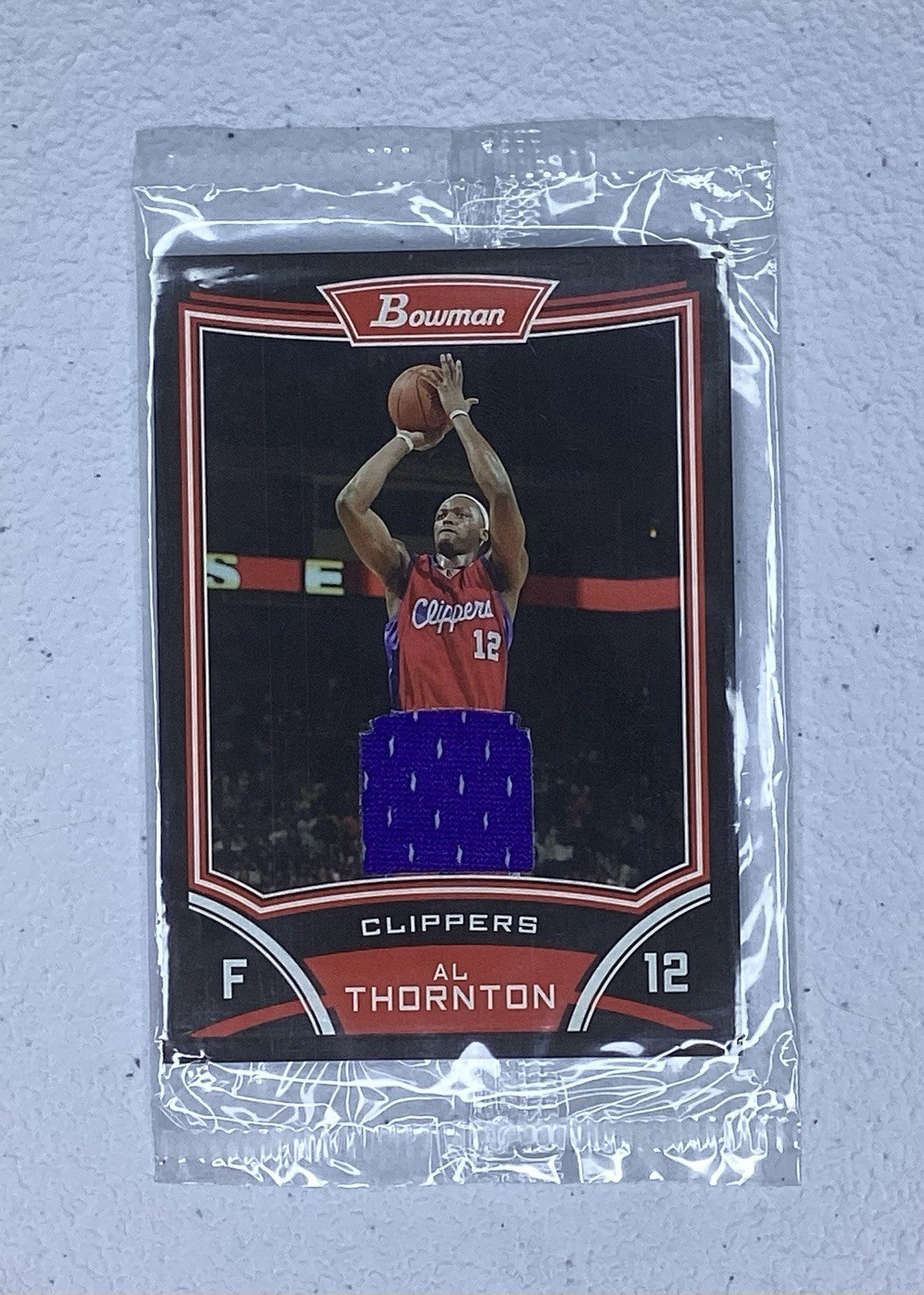 2008-09 Bowman Al Thornton Los Angeles Clippers Florida State - Sealed Jersey