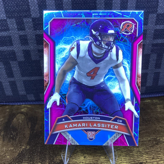2024 Topps Resurgence - Kamari Lassiter #137 Sky Blue & Pink Shock Refractor RC
