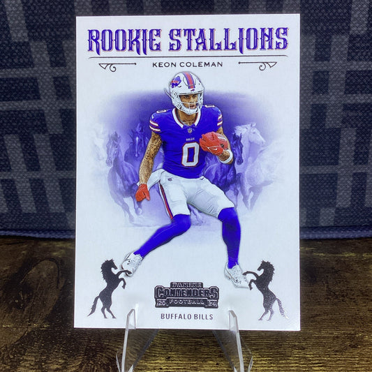 2024 Contenders Keon Coleman Rookie Stallions #19