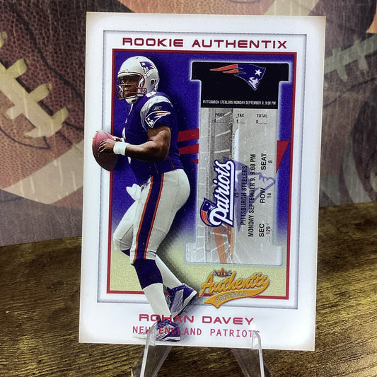 2002 Fleer Authentix - Rookie Authentix Rohan Davey #137 /1250 (RC)