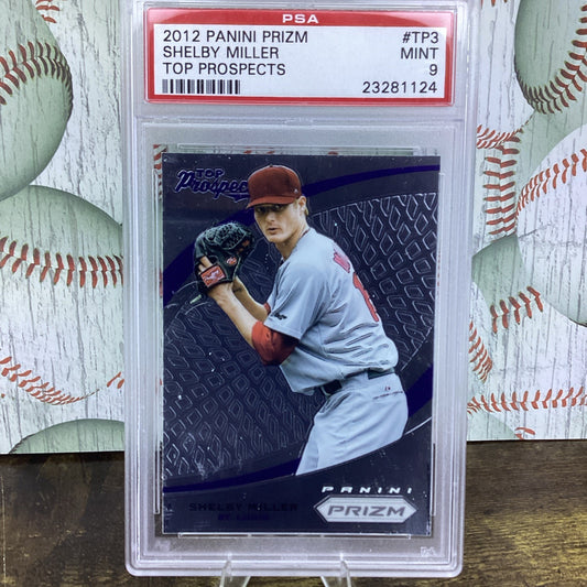 2012 Panini Prizm Top Prospects Shelby Miller #TP3 PSA Mint 9 St Louis