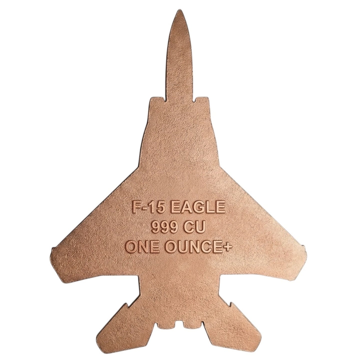 USA F-15 Eagle Jet Shaped Colorized 1 Copper Medal