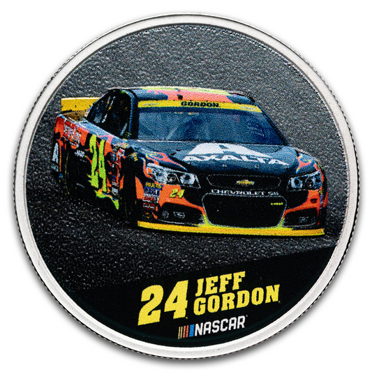 NASCAR Jeff Gordon Colorized 1 oz Silver Round 2026 – .999 Fine 2500 Mintage