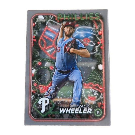2024 Topps Holiday - Zack Wheeler #H6 Silver Glitter